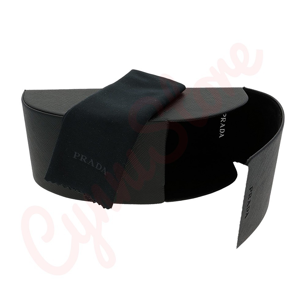 Prada Universal Black Medium Hard Case for Sunglasses with Cleaning Cloth