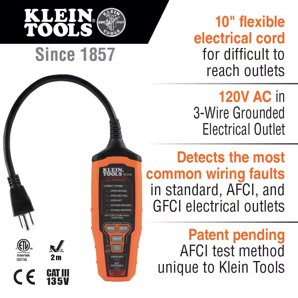AFCI/GFCI Outlet Tester