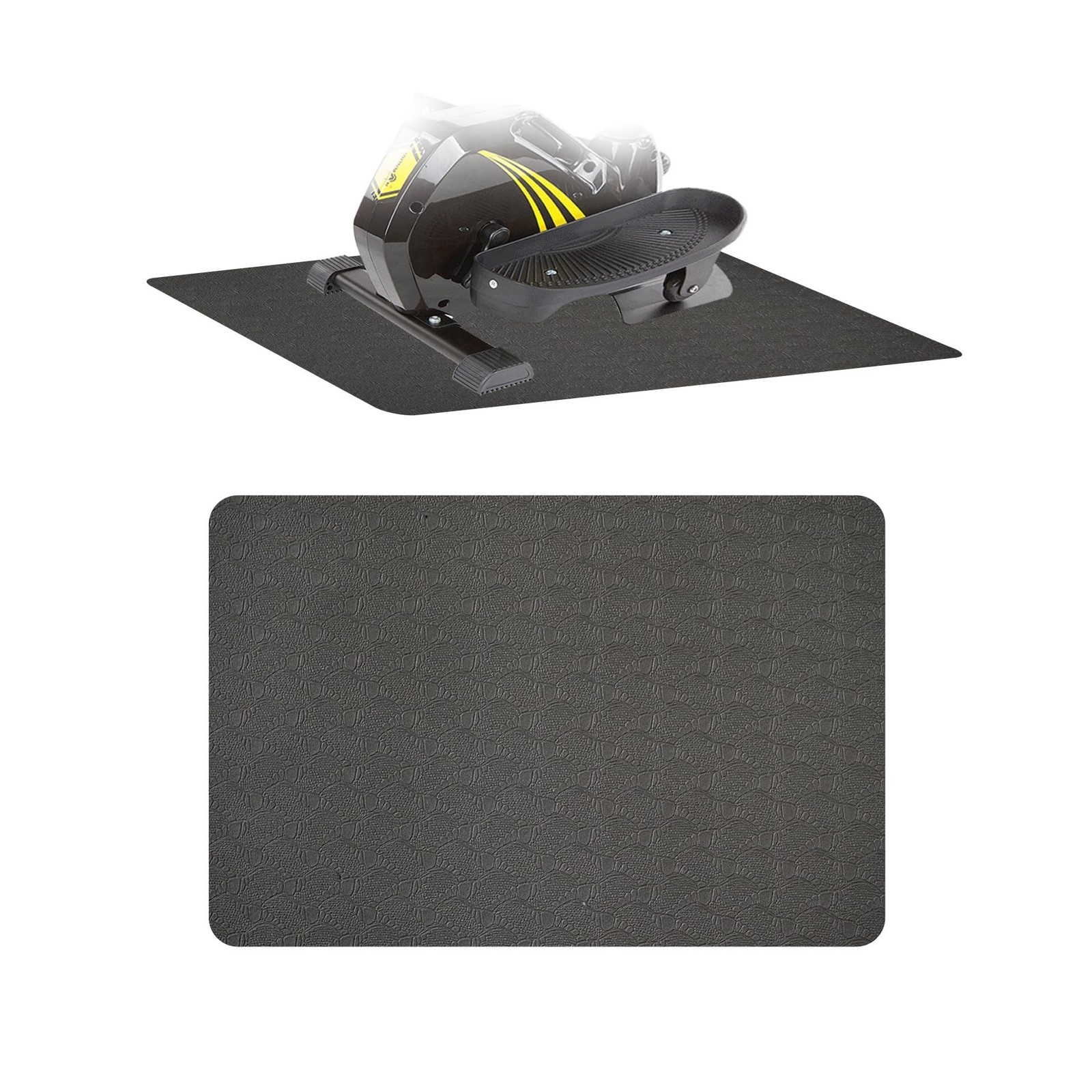 Non-Slip Workout Mat for Under Desk Ellipticals,Thicker & Quieter,23.6x17.7x0...
