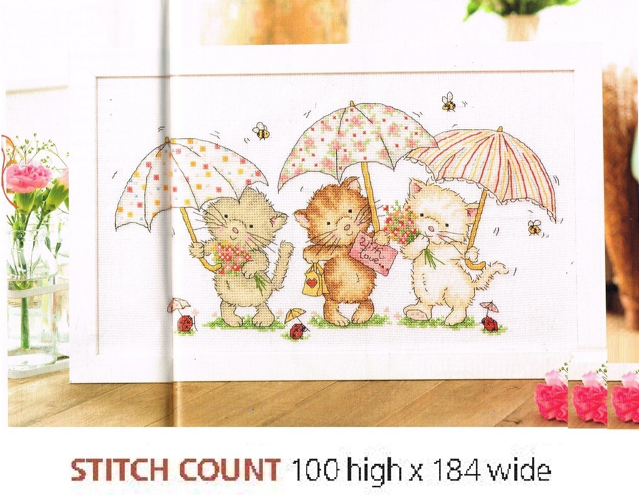 CUTE KITTENS  CROSS STITCH  PATTERN ONLY    EQ - RQW