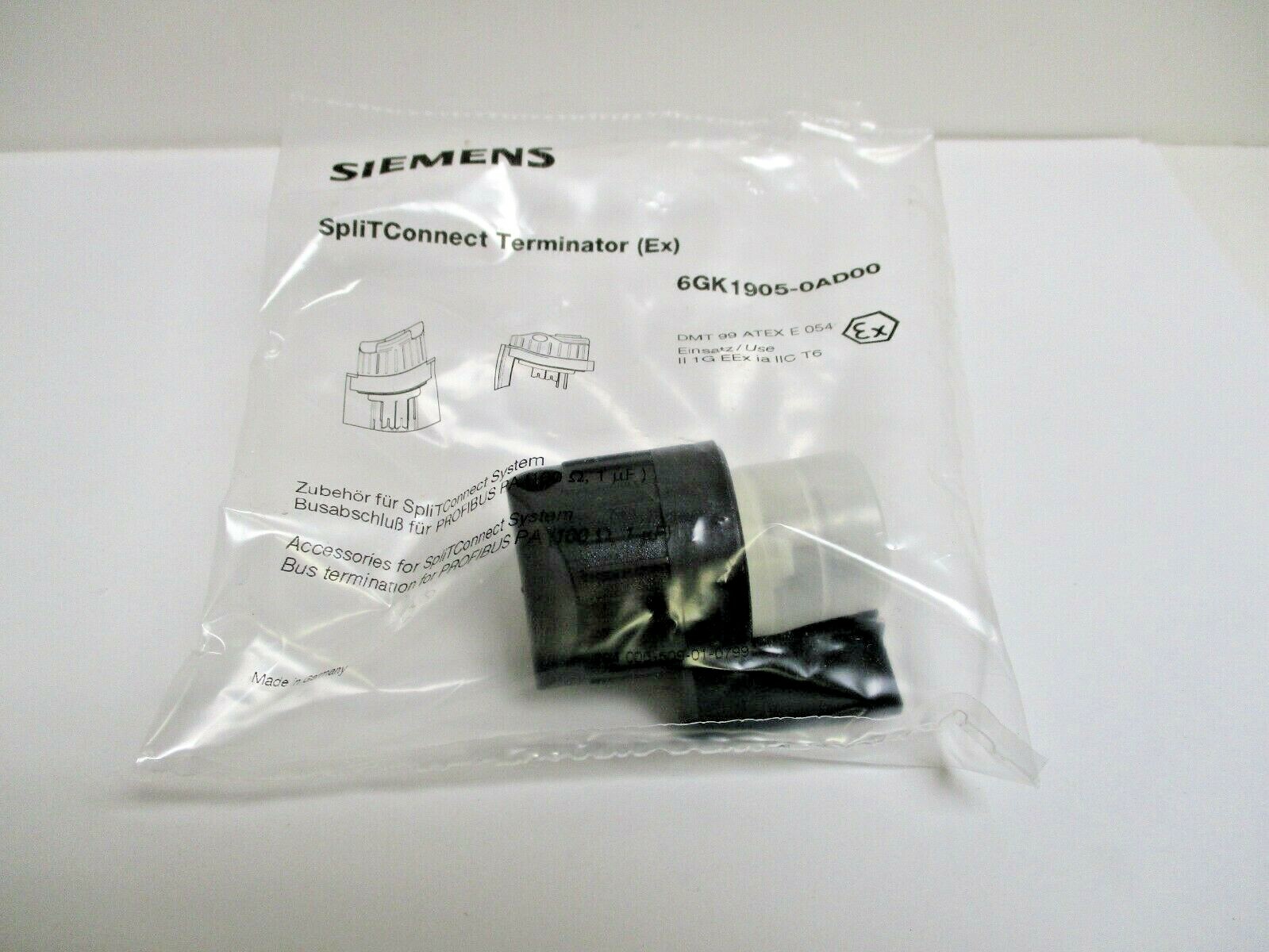 SIEMENS, 6GK1905-0AD00, SPLITCONNECT TERMINATOR, LOT OF 5