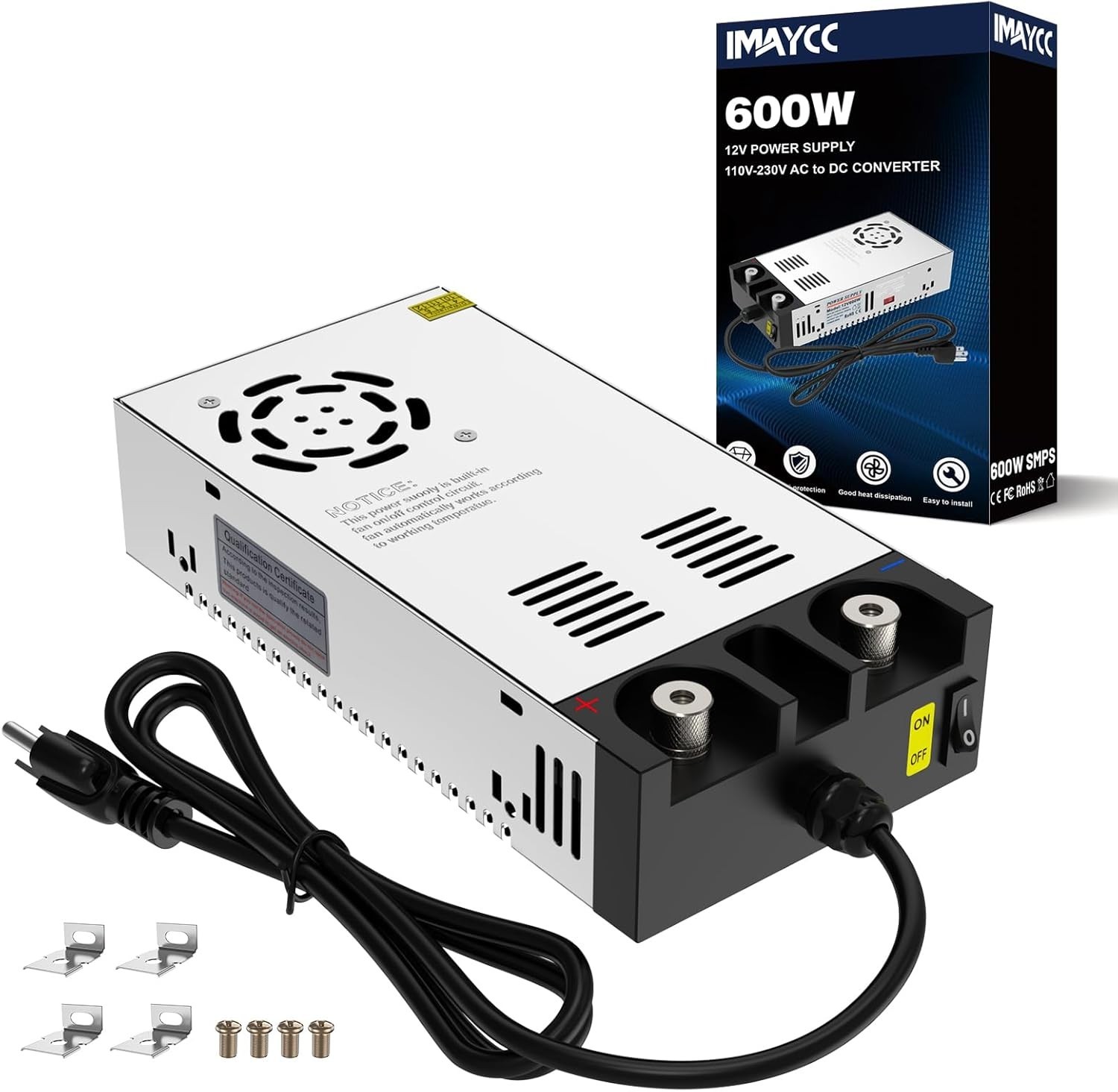 Convertidor CA a CC de 12 V SMPS, convertidor de 110 V a 12 V CC, fuente de alim