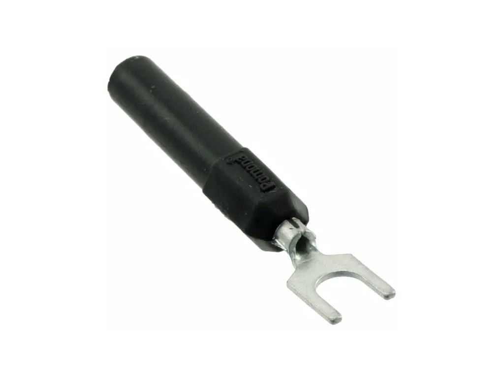 Pomona 3777A-0 - Banana Jack To #10 Spade Lug, Black
