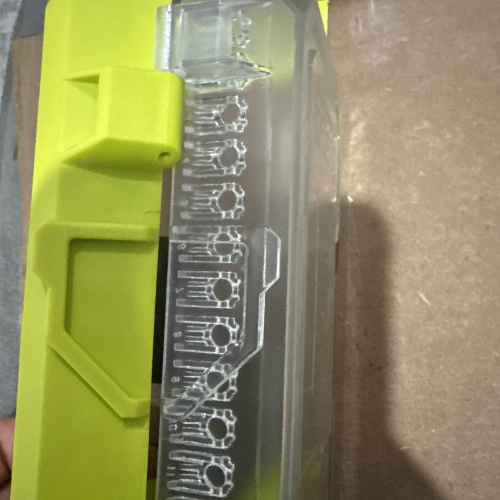 New Empty Ryobi Hard Box Storage Drill Bits Organizer link Wall Sys Compatible