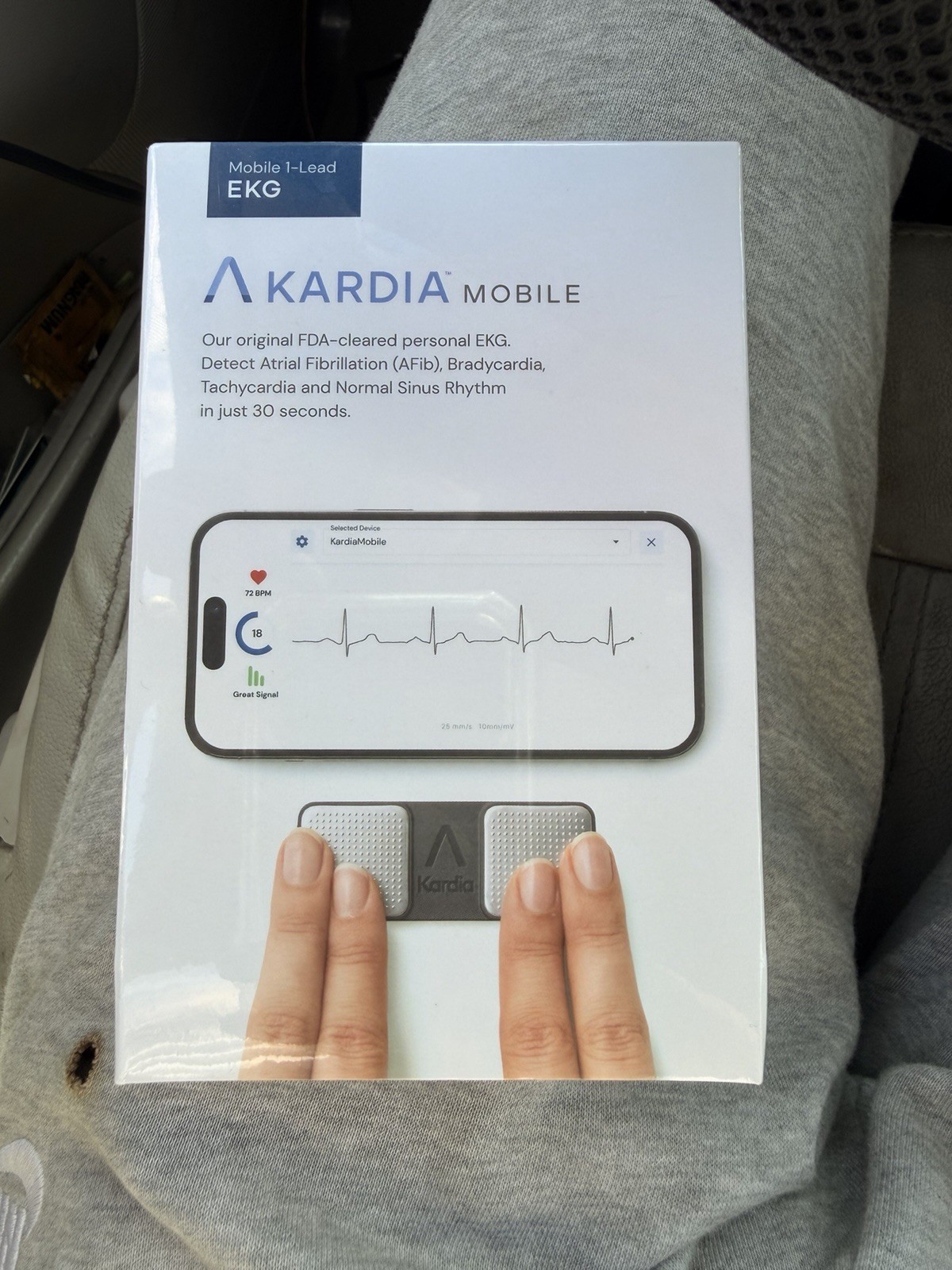 AliveCor KardiaMobile 1-Lead Wireless Digital Smartphone EKG Monitor