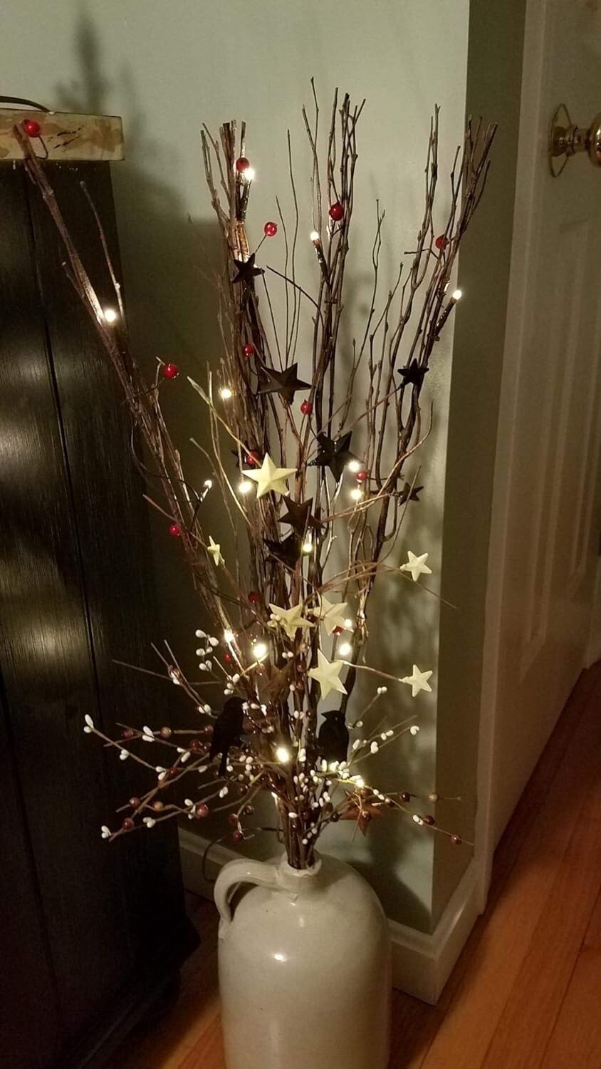 Lightshare Upgraded 36Inch 16LED Natural Willow Twig Lighted Brown Branch