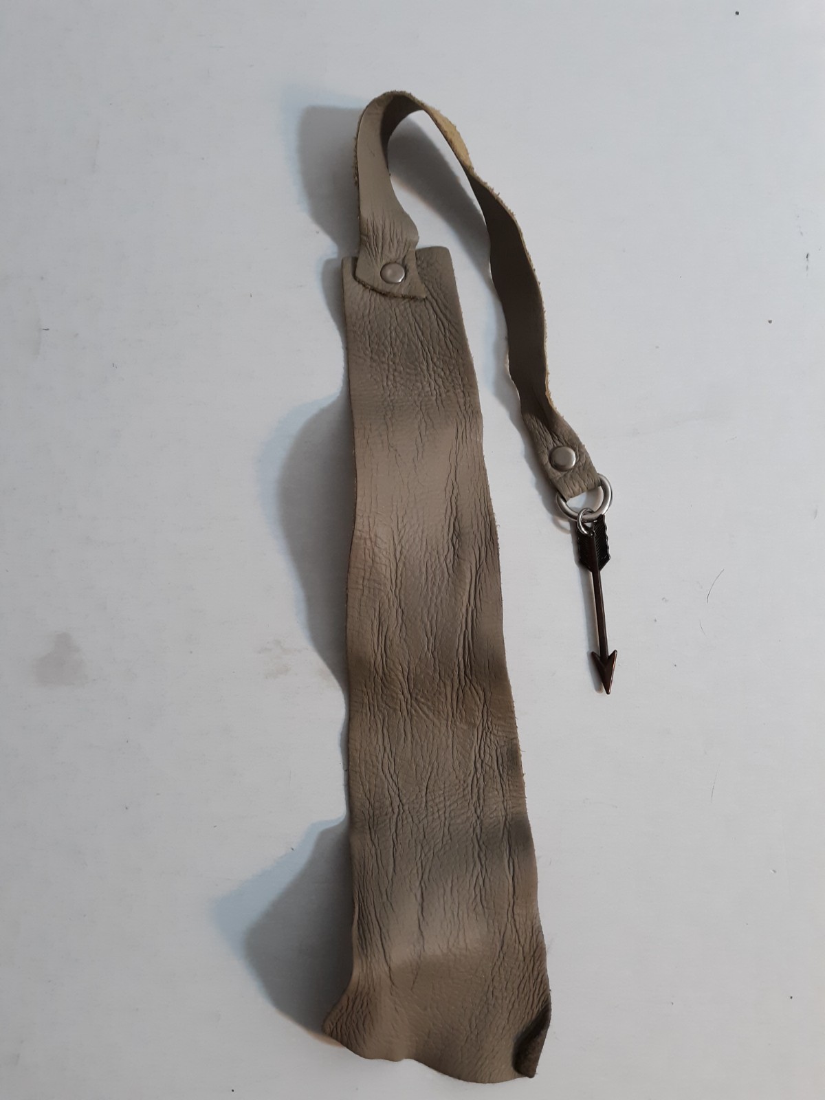 Leather Strap And Non Metallic  Arrow Accent  Measures 2.5" Long