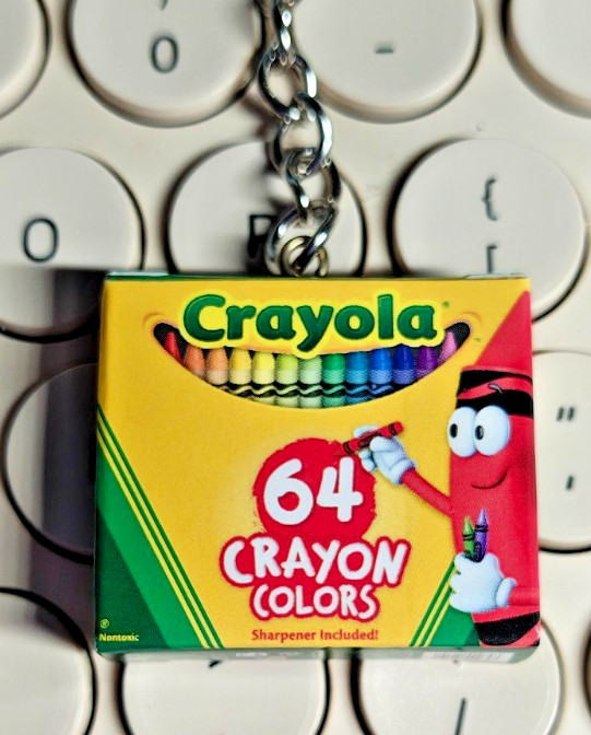 Crayola 64 Crayons Box Novelty Keychain