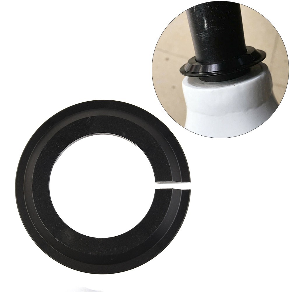 Black Fork Adapter Ring 50.5x29.9mm Tapered Steerer Replacement