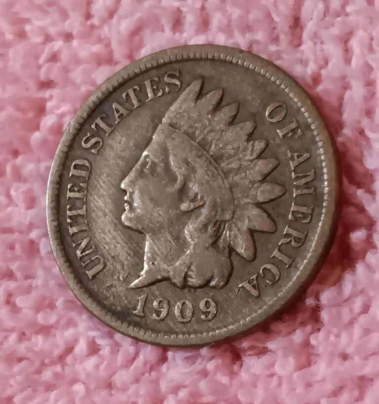 1909-S Indian Head cent, VF