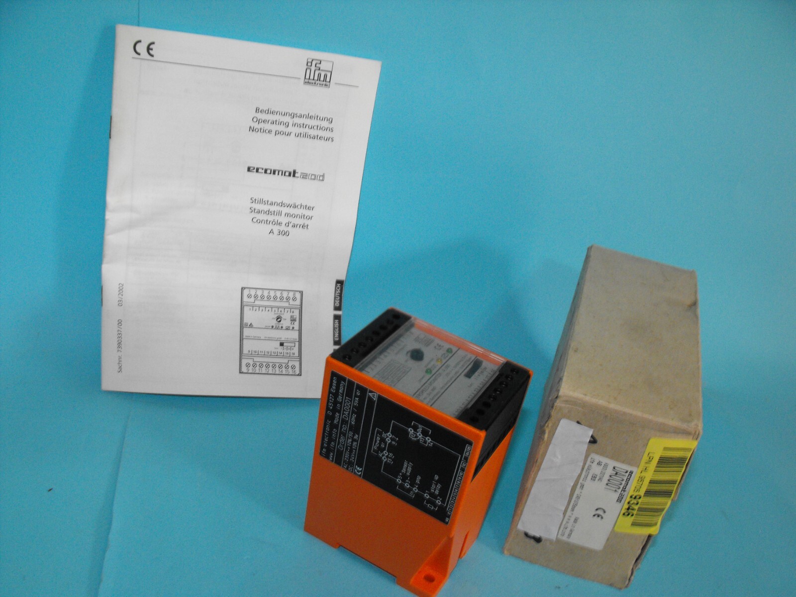 IFM Electronic DA0001.ECOMAT200.stop monitor controller.NEW.
