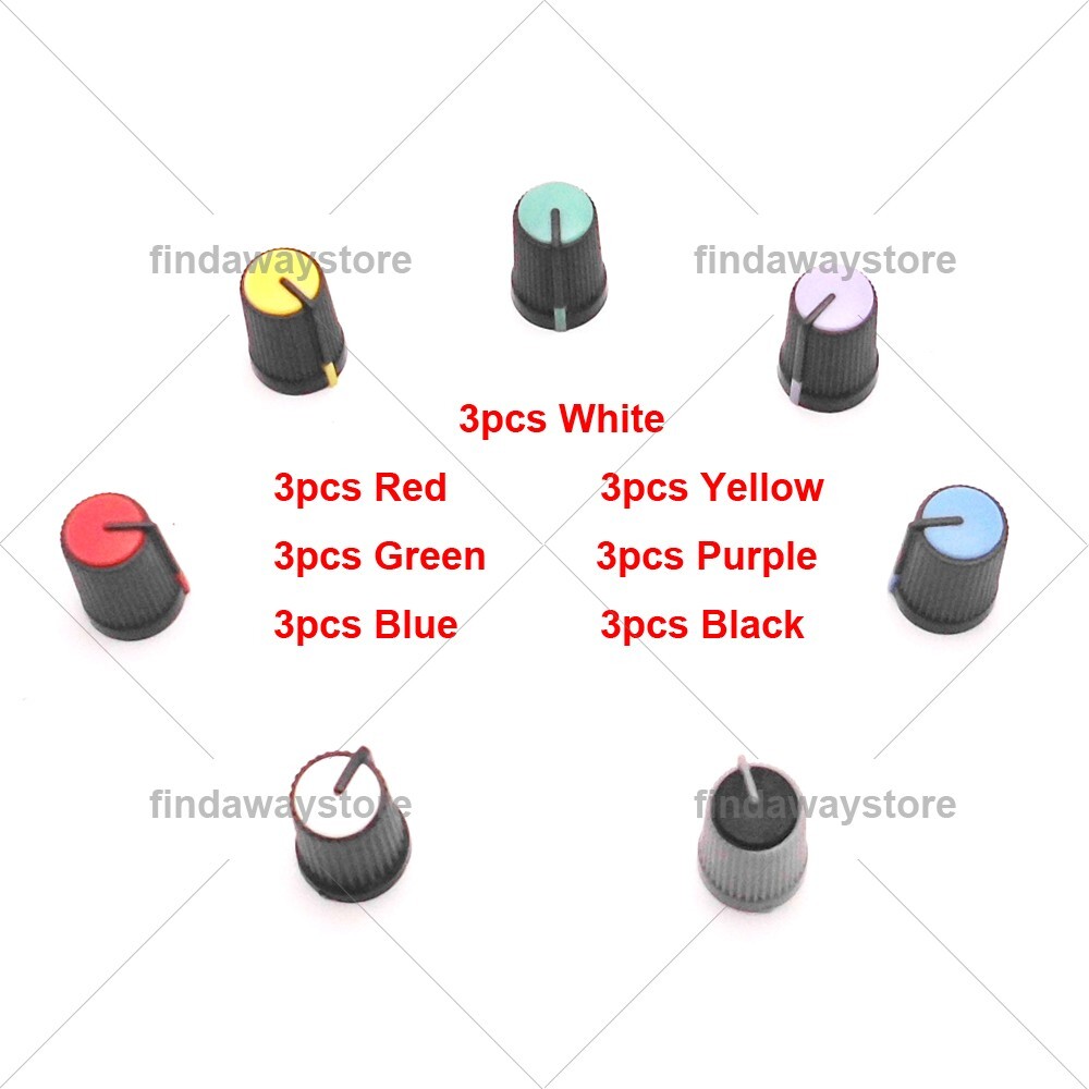 21PCS Replacement Rotary Control Knob Cap For Soundcraft Mixer EMX24-USB DSP