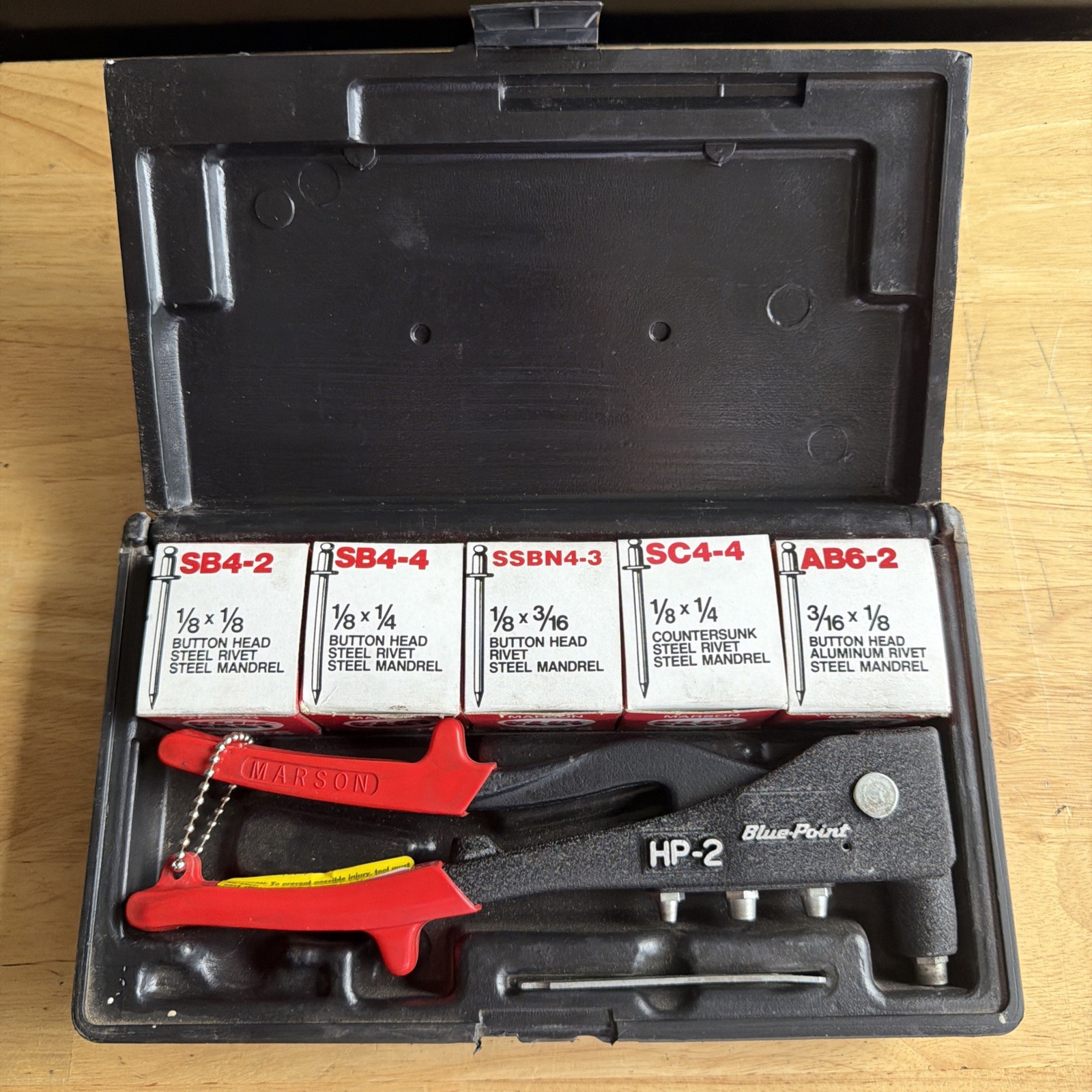 Blue Point Tools x Marson Klik Fast Hand Riveter Kit W/ Rivets HP-200A