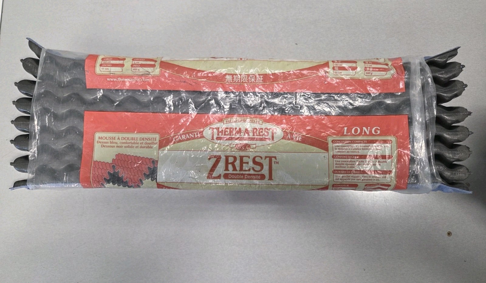 Therm-a-Rest Z-Rest Sleeping Pad BLUE 72 x 20" Lightweight Mat VINTAGE RARE NEW!