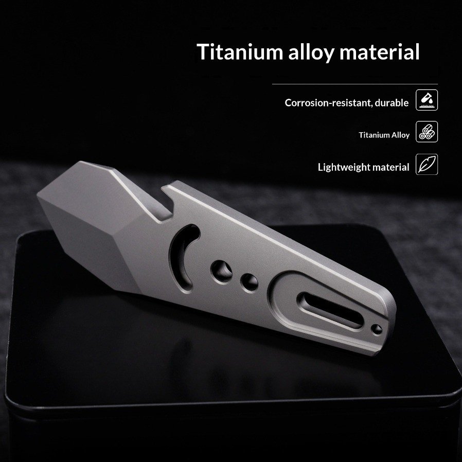 Titanium Alloy Pry Bar Portable EDC Tool Survival Multi Tool