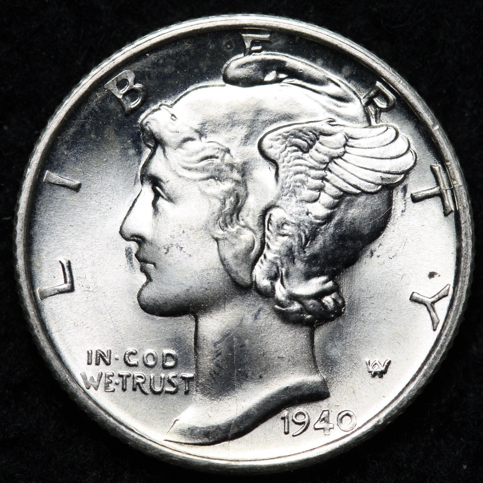 1940-S Mercury Silver Dime BU *UNCIRCULATED* MS E189 AXCI