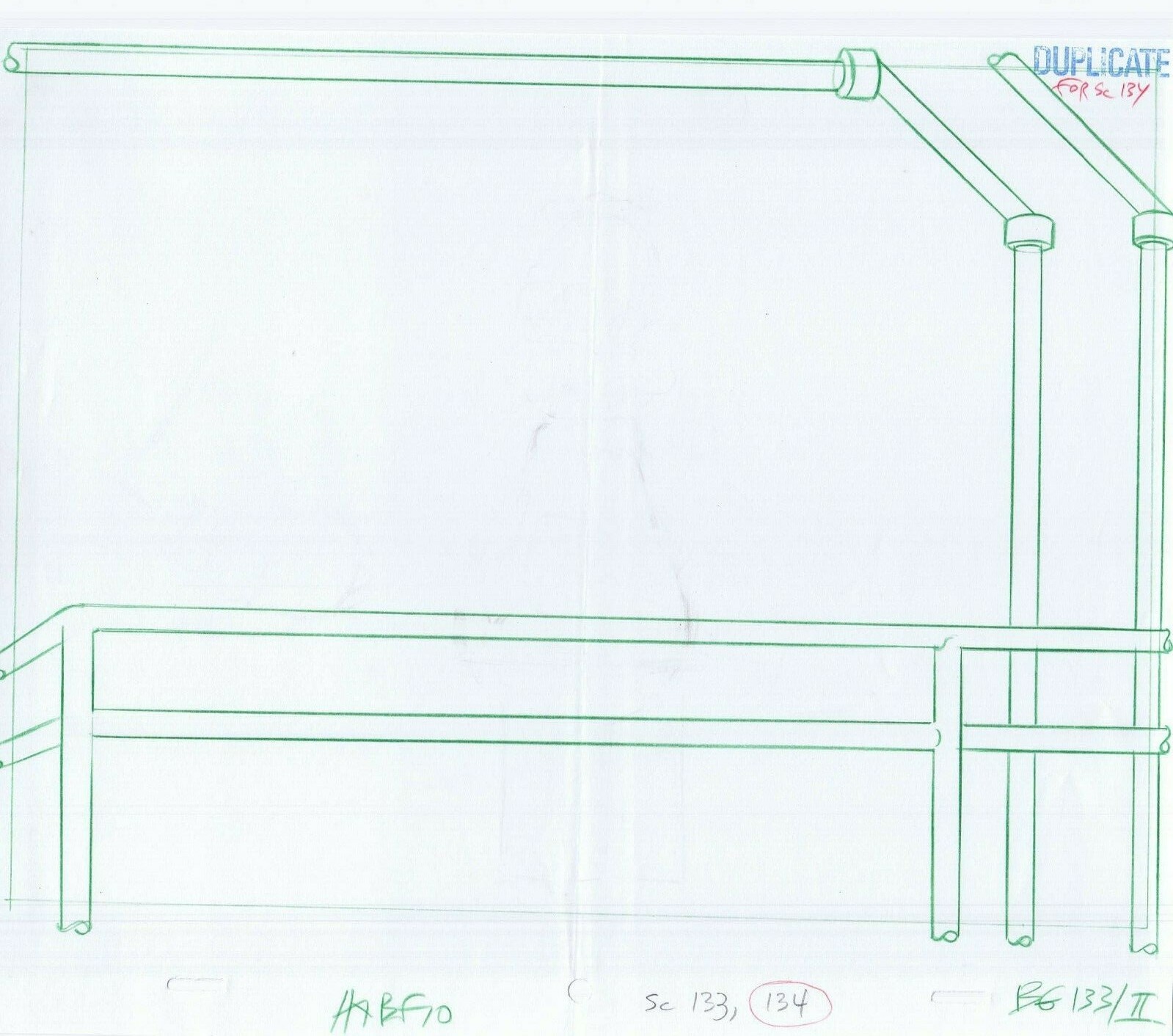 Simpsons 2006 Original Art w/COA Animation Production Pencils HABF10 SC-133 II
