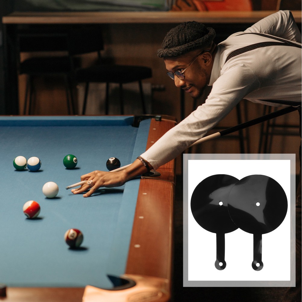 2Pcs Durable Billiard Aim Trainer Tools Pads for Pool Cue Practice and Alignment