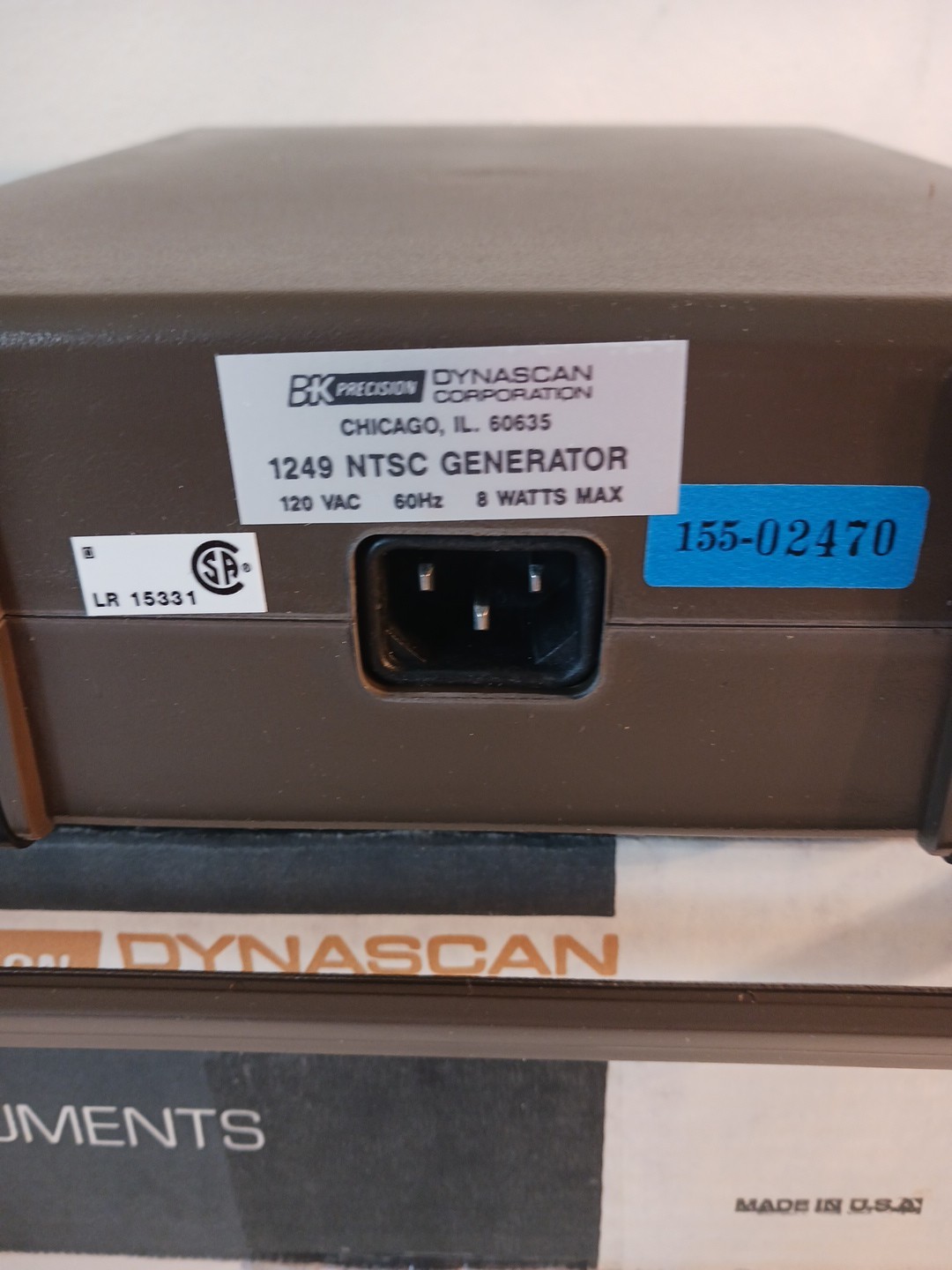 New Old Stock BK Precision Model 1249 NTSC Generator