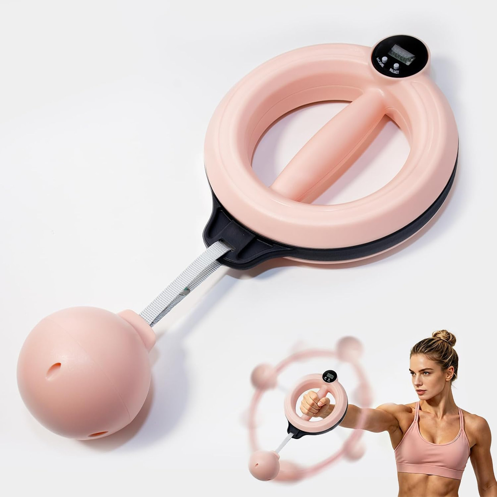 360 Rotating Wrist Forearm Trainer for Home Gym Arm Toner Workout | Adjustable