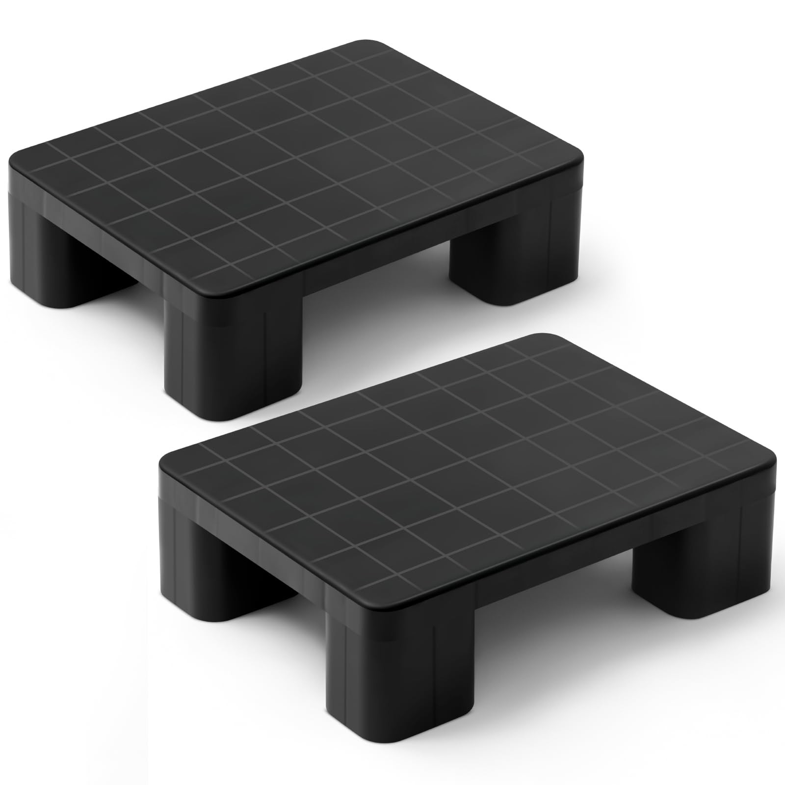 2 Pcs Plastic Pallet for Basement Storage Easy Stack Lightweight Floor Pallet...