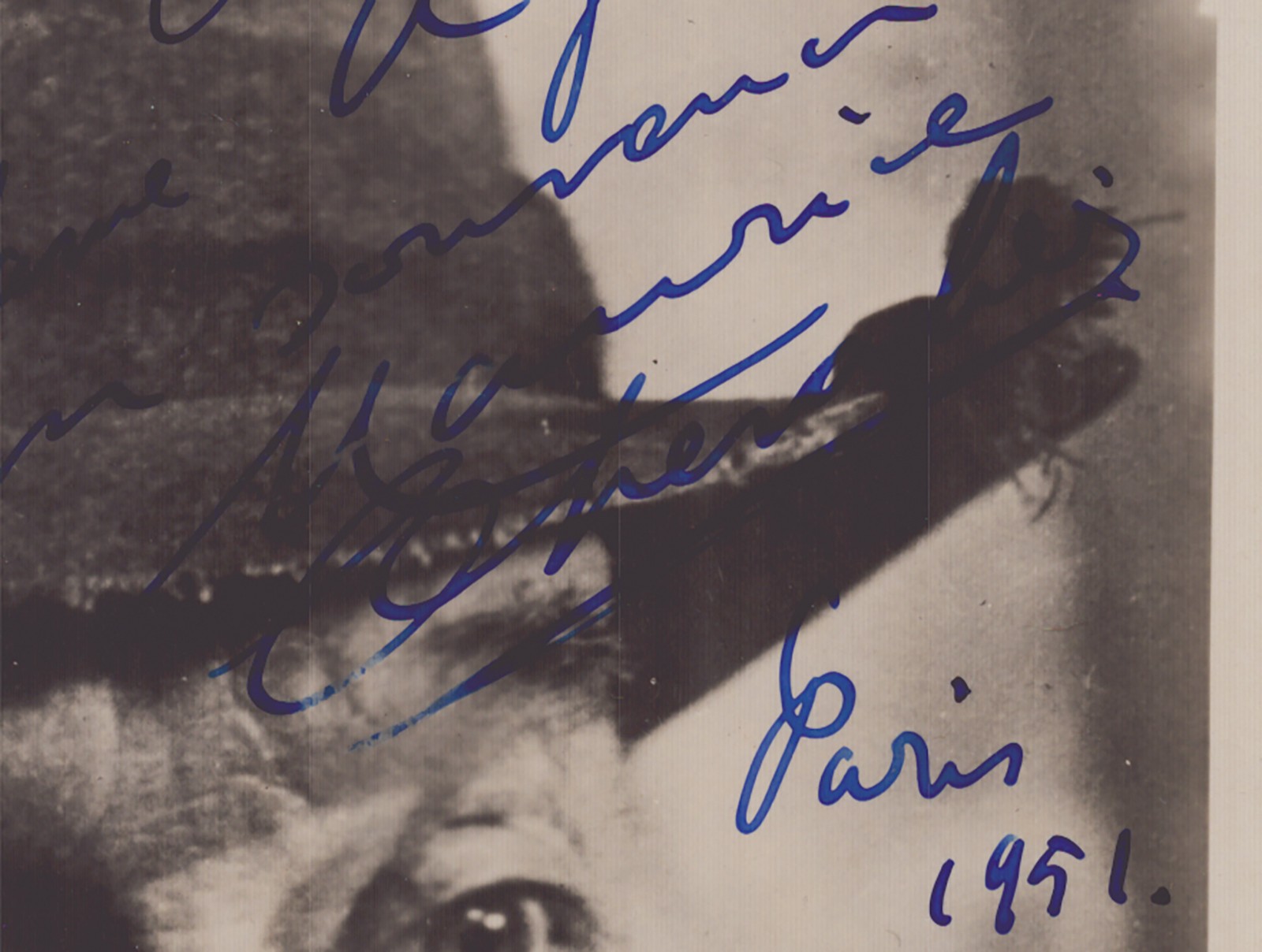 MAURICE CHEVALIER - PHOTOGRAPH SIGNED 1951