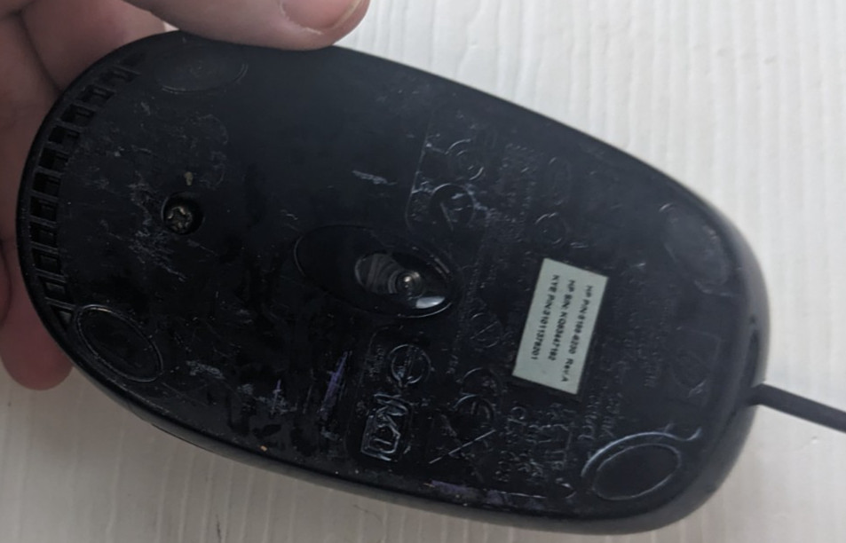 HP 3 BUTTON WIRED Optical MOUSE 5188-6230 MOBJKO