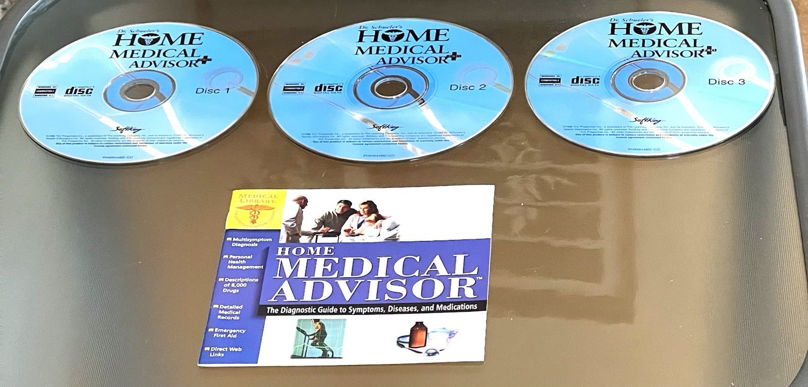 Home Medical Advisor Vtg 1998 3 CD Set Guide to Symptoms Diseases Medications