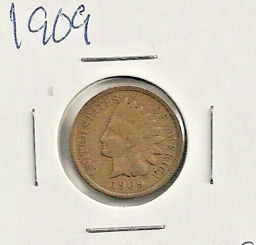 1909 Indian Cent : Very Fine  VF
