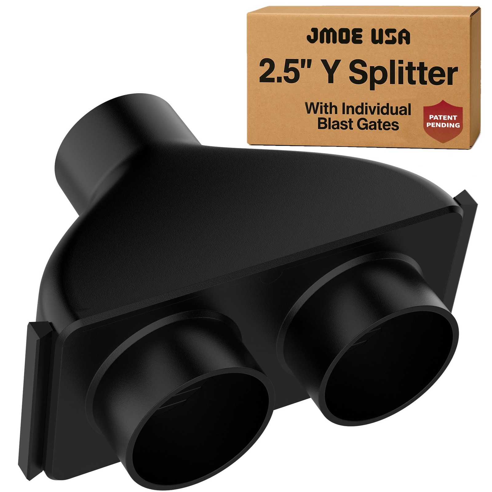 2.5 Inch Shop Vac Y Connector Splitter With Individual Blast Gates | Dust Col...