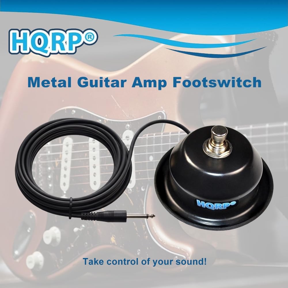 1-Button Guitar Amp On/Off Footswitch with 1/4-Inch Jack
