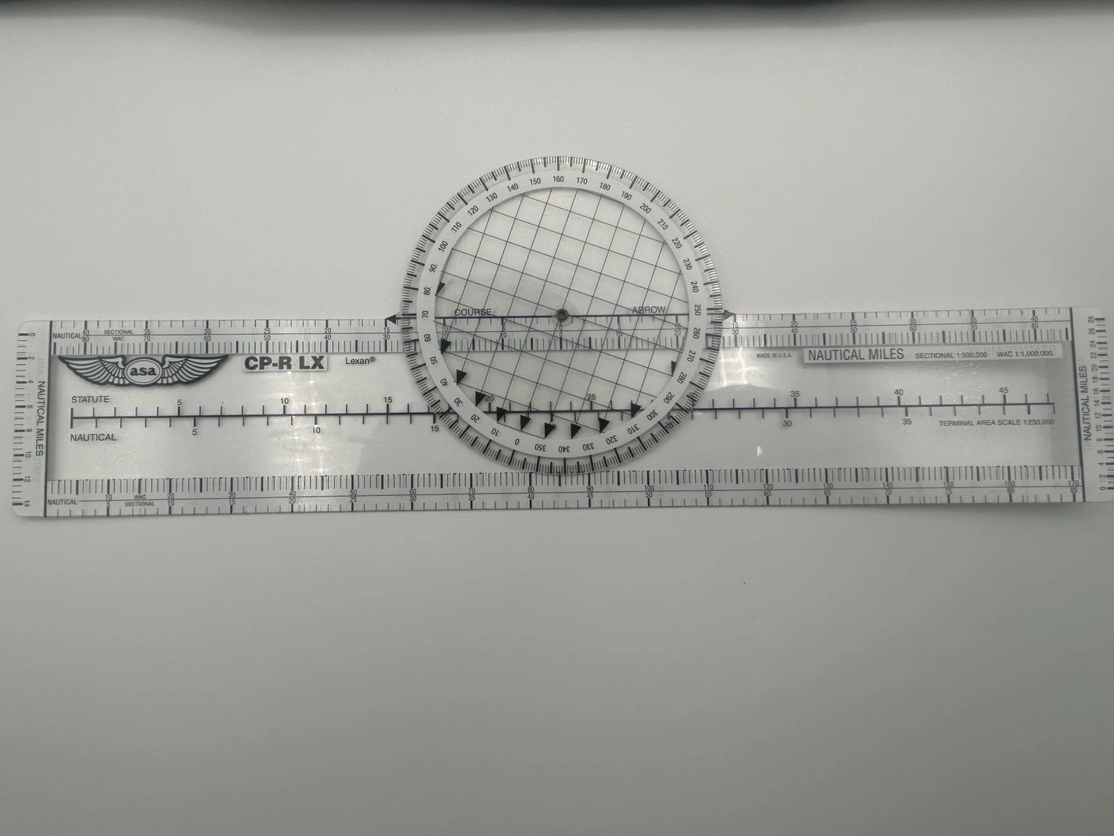 ASA Air Classics E6-B Flight Computer & Clipboard Gleim Clear Ruler Cases. F1