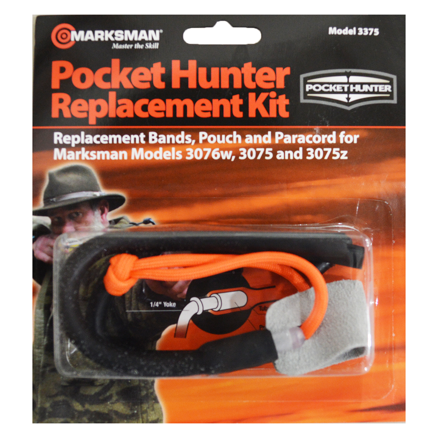 Marksman Slingshot Replacement Band Kit For Pocket Hunter 3076W,3075,3075Z, 3375