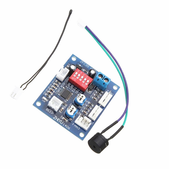 DC 12V PWM PC CPU Fan Temperature Control Speed Controller Board 5*4.3cm NEW