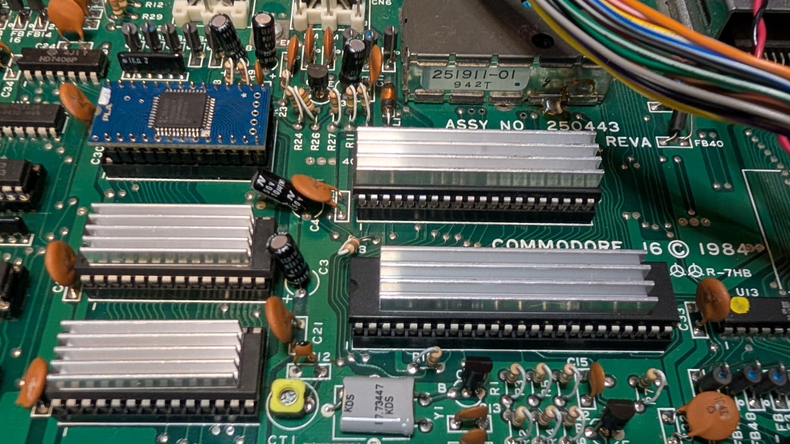 Commodore 16 C16 Computer, PLAnkton, 64K RAM, Joystick adapter, Multicart 264