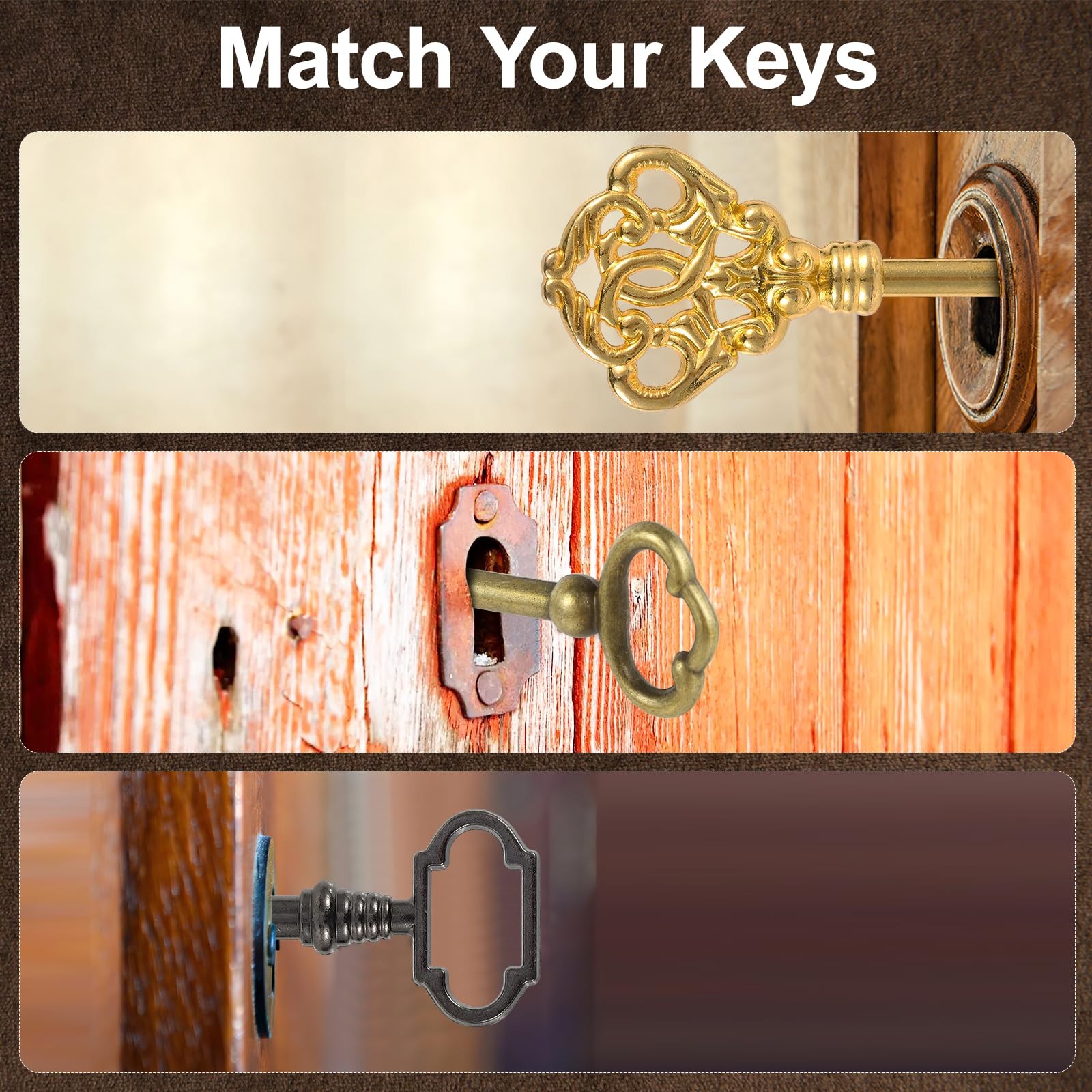 12PCS Hollow Barrel Skeleton Key, Universal Skeleton Key, Decorative Vintage ...