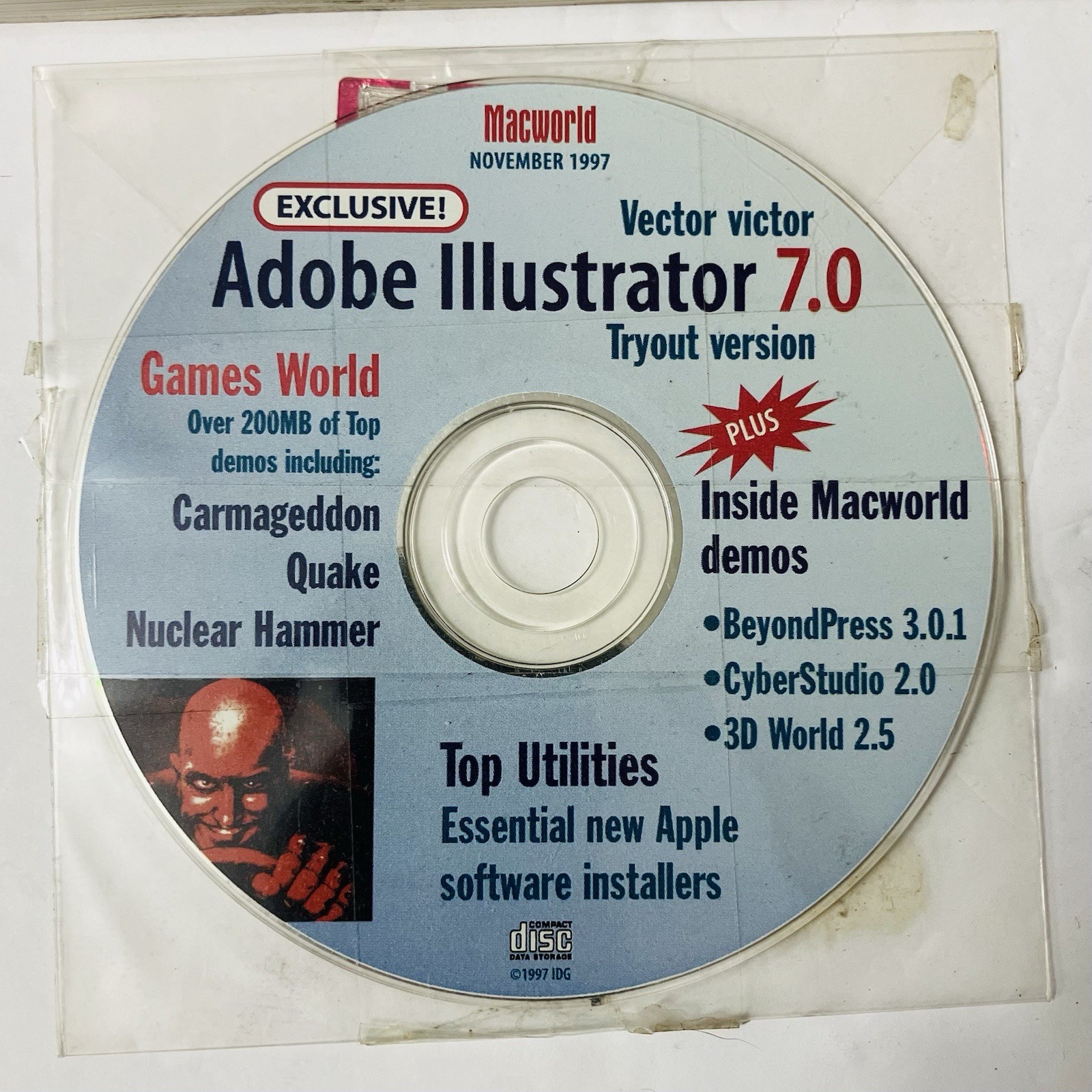 Adobe Illustrator 7.0 User Guide 1997 Win Mac Sealed Macworld Demo CD Bundle