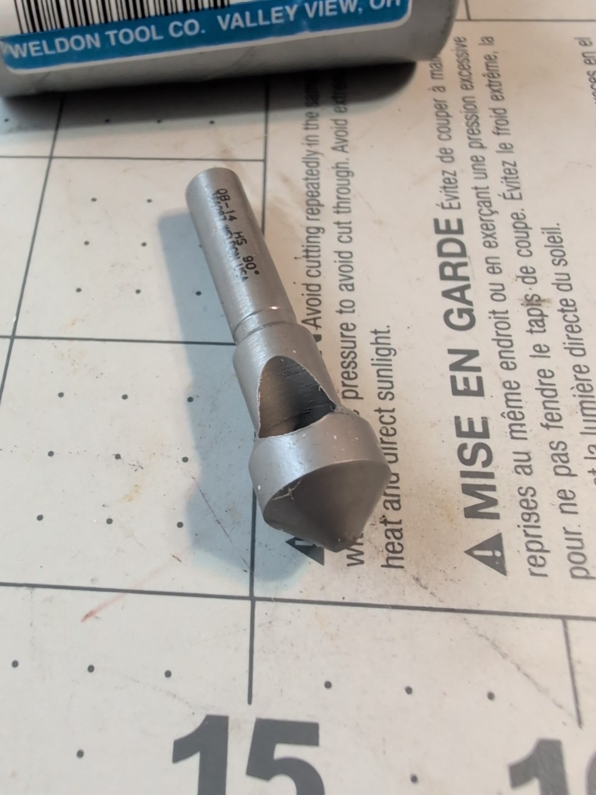 WELDON DB-14 90° 5/32" to 13/32" Deburring Tool New