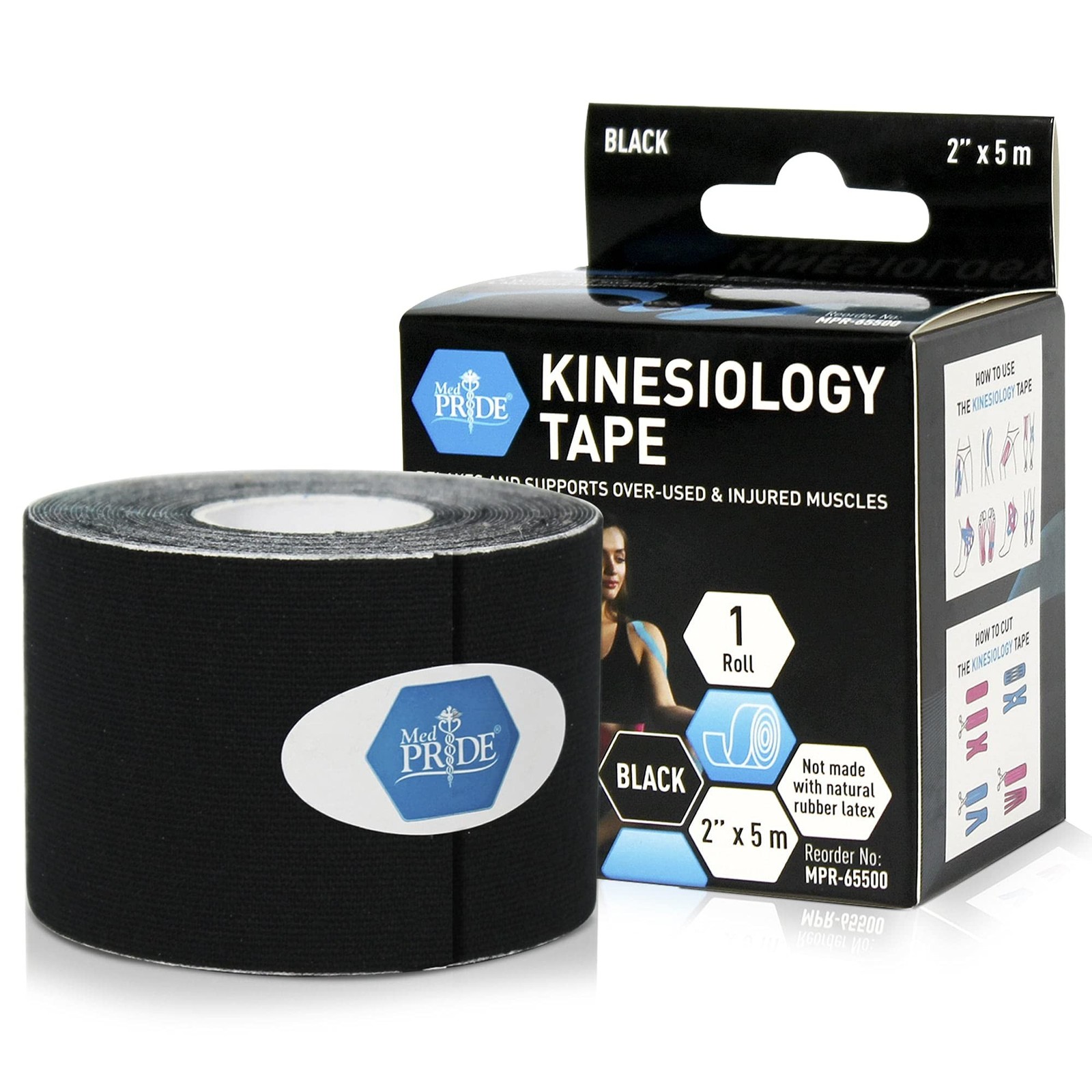 MED PRIDE Body Tape for Muscle Pain Relief Uncut Kinesiology Tape Roll 2in X ...