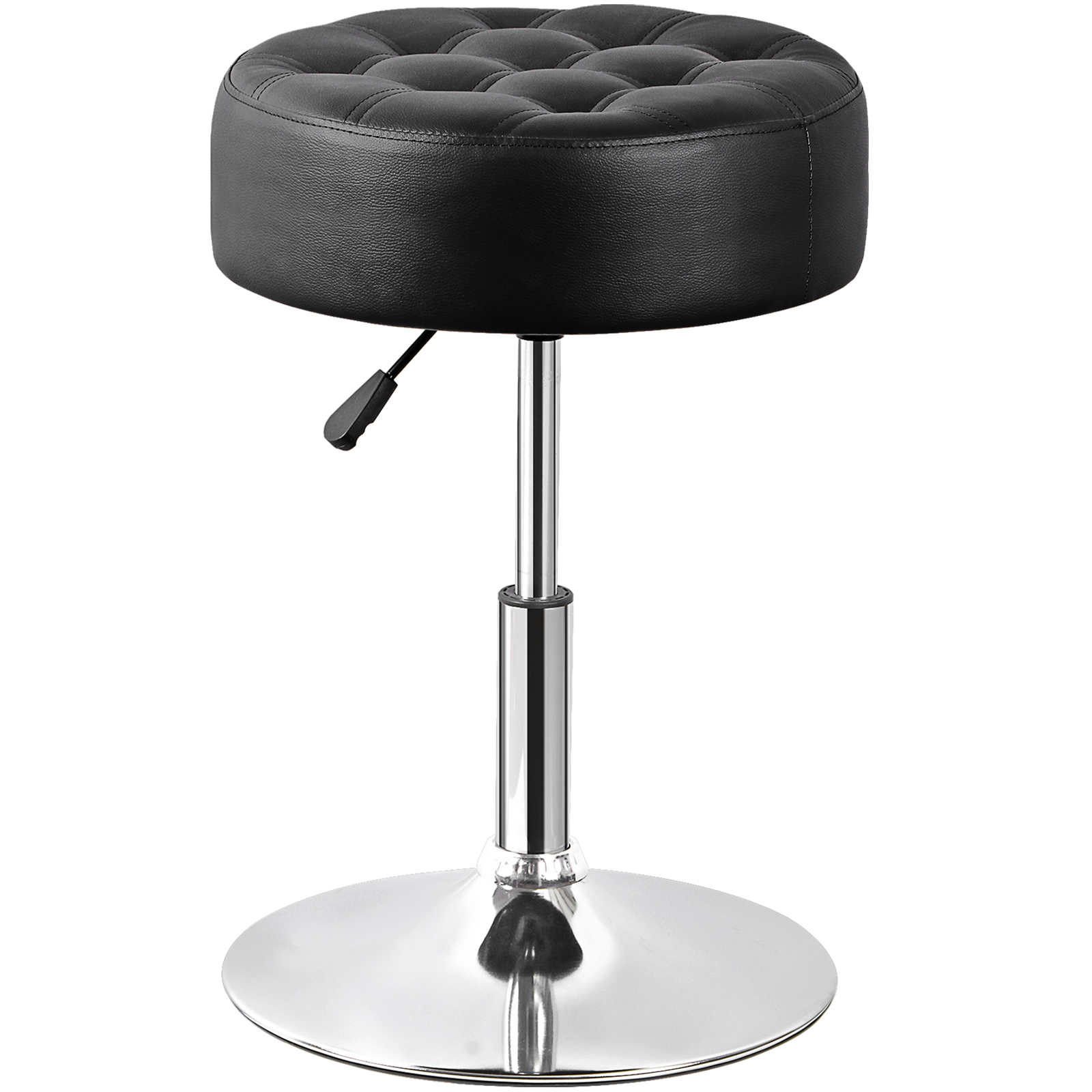 2PCS 360° Swivel Vanity Bar Stool Makeup Stool Adjustable Height Bar Stool Black