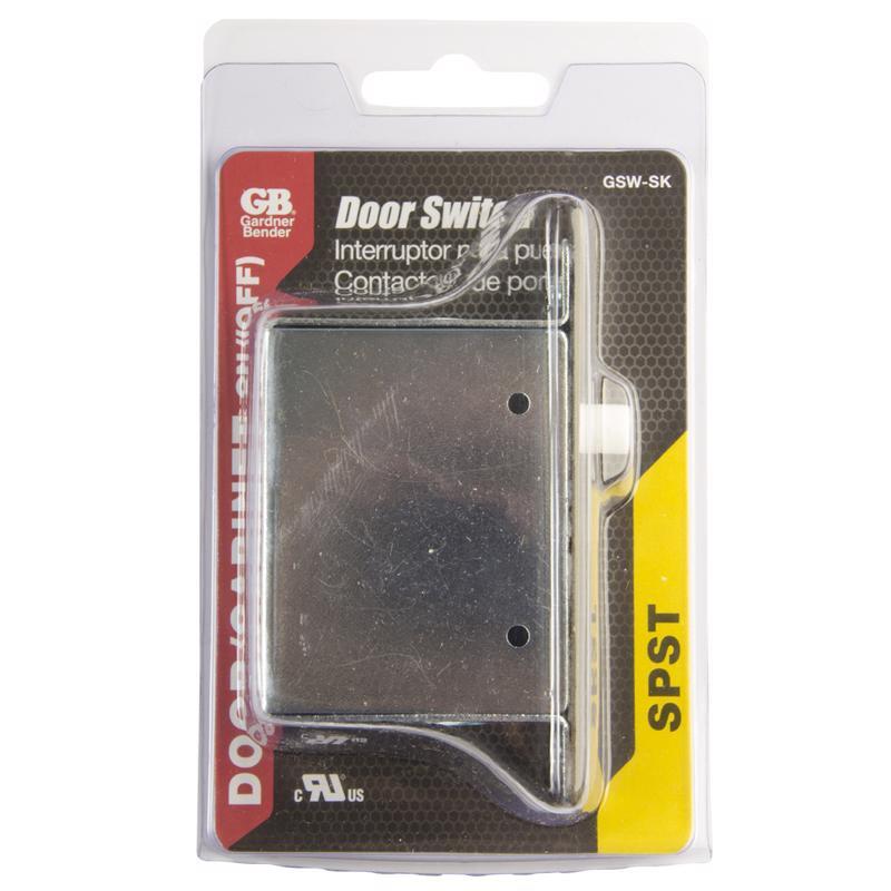 Door Jam Switch 10 amps Single Pole Momentary White White Tan