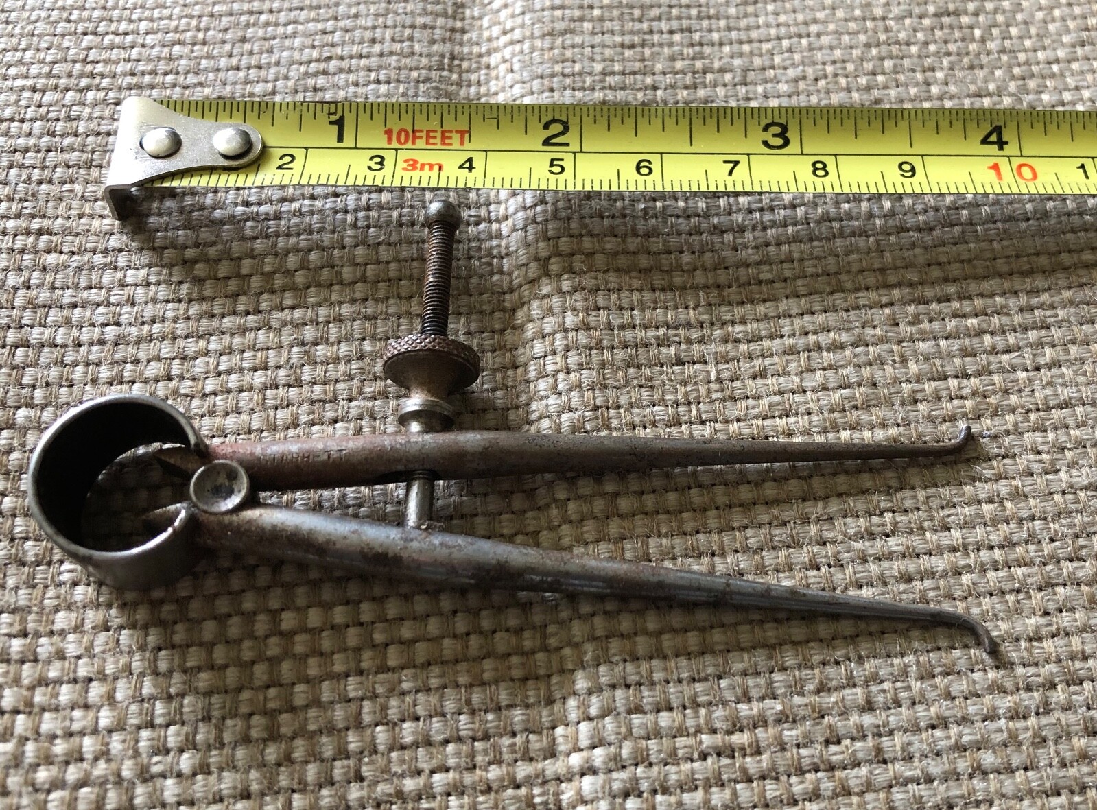 Vintage Starrett Small Inside Caliper 3-1/2" Long - USA