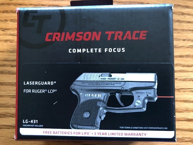 Crimson Trace LG-431 Red Laser - LaserGuard Sight for Ruger LCP