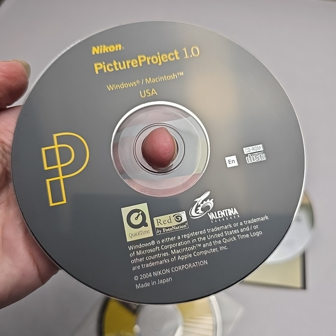Nikon PictureProject Picture Project 1.0 CaptureCD-ROM Windows Mac NSA Software
