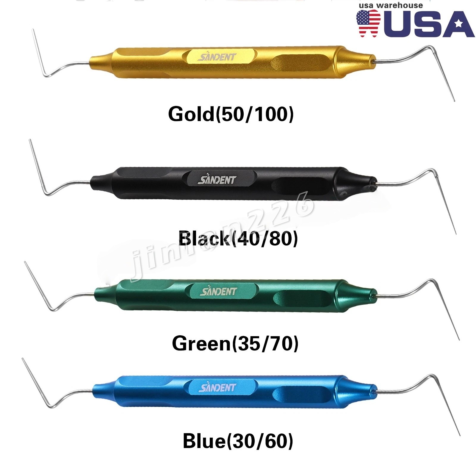 SANDENT Dental Endo Buchanan Hand Plugger Niti Fill Tips ENDO Hand Plugger Set