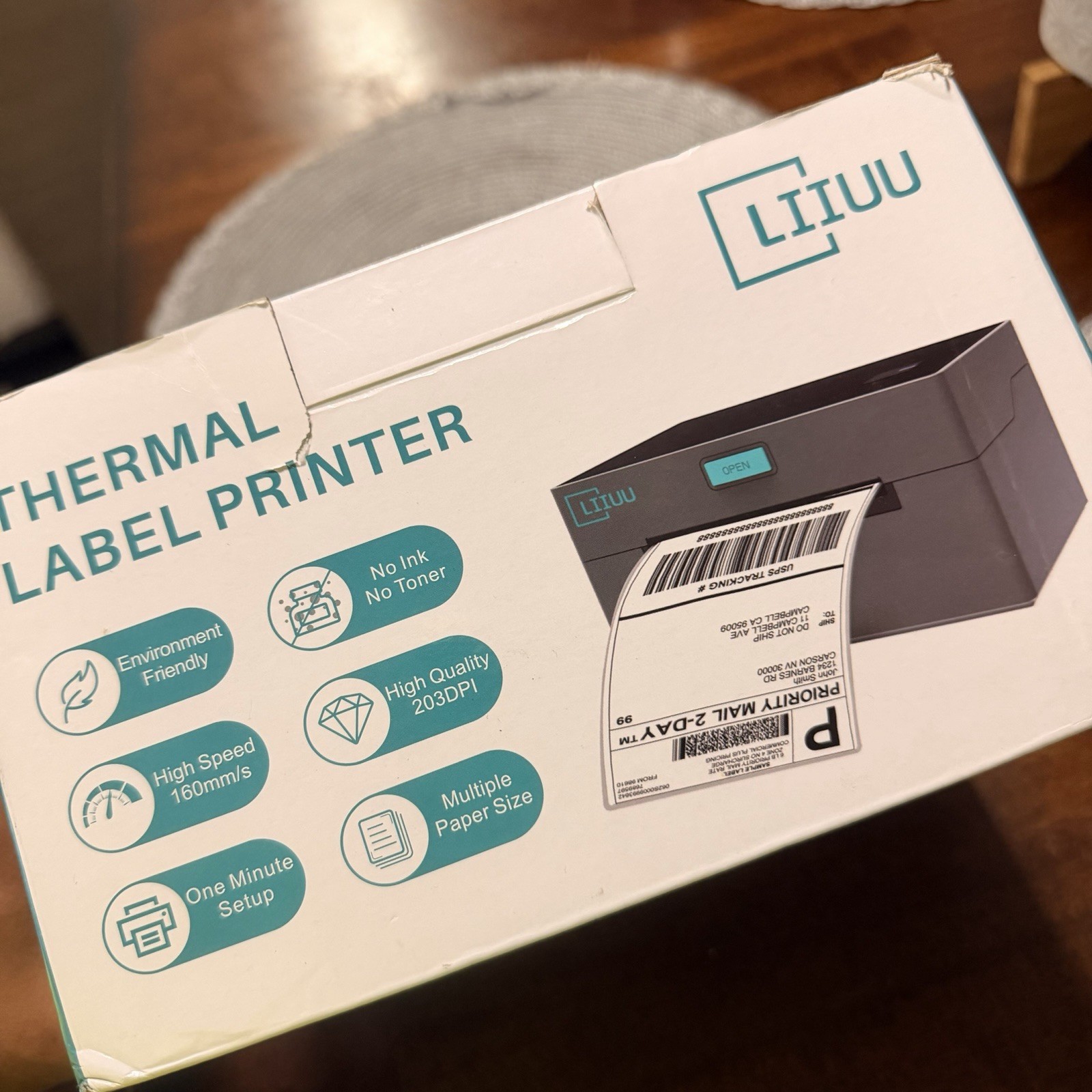 LIIUU POS-9220 Direct Thermal Label Printer, Model POS-9220 MPN POS-9220