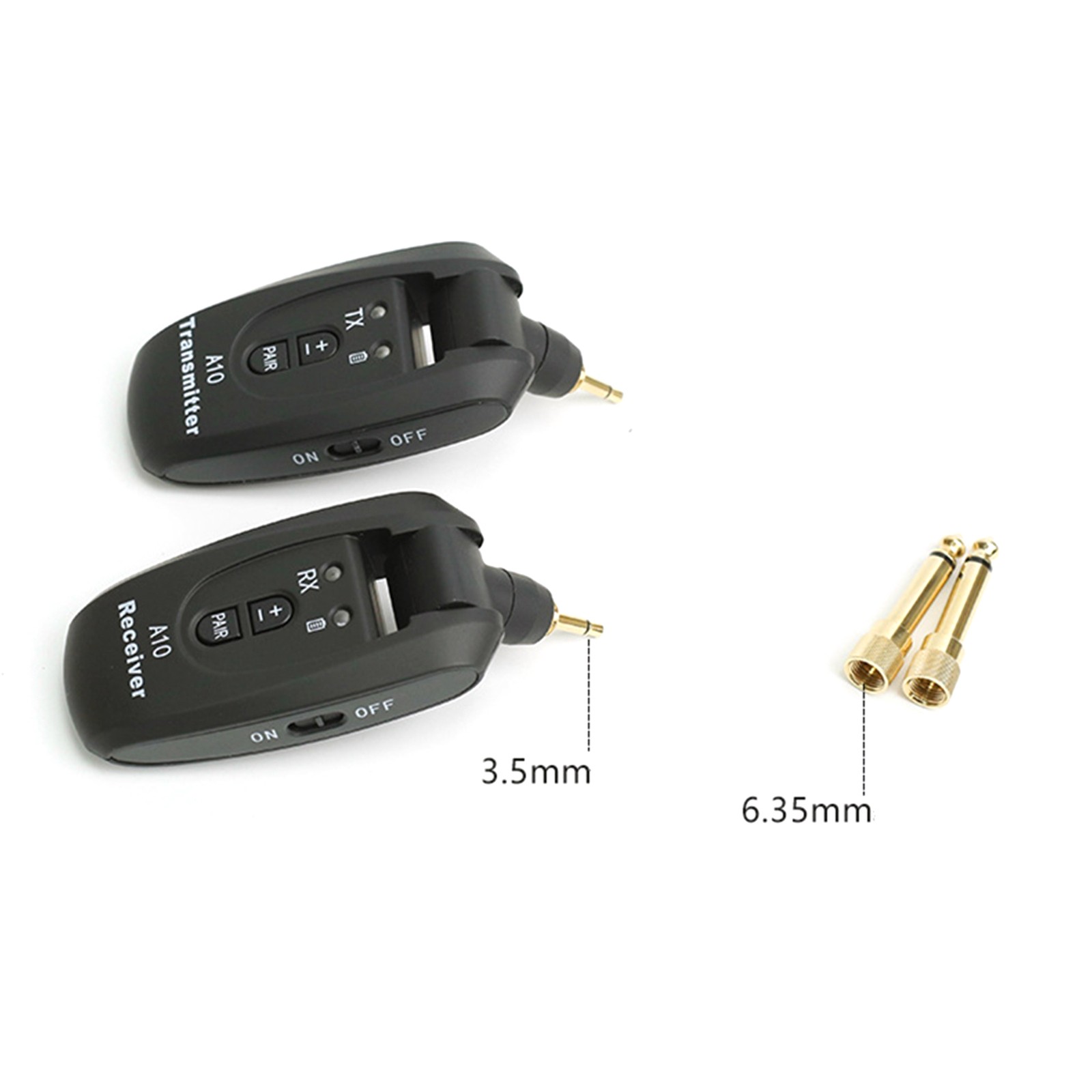 2.4GHz Wireless System Transmitter Receiver For Electric Guitar 100ft Range