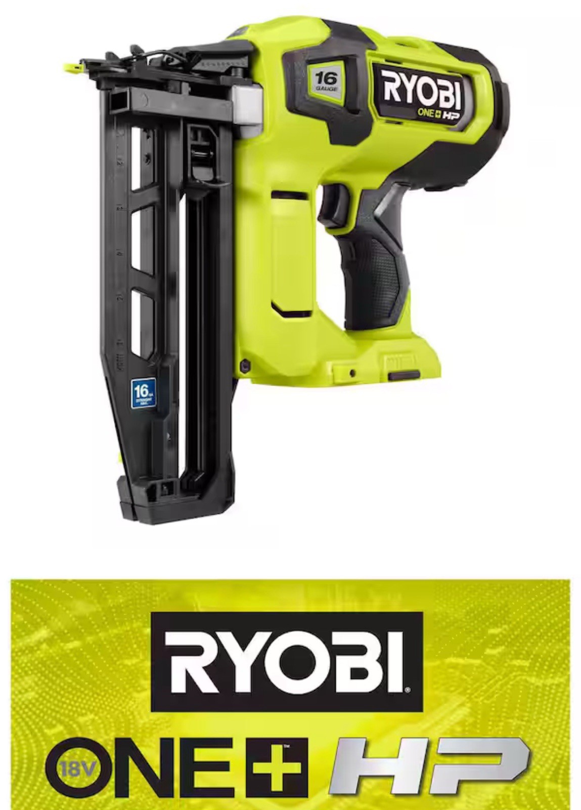 ONE+ HP 18V Brushless Cordless 16-Gauge Straight Finish Nailer (Tool Only)