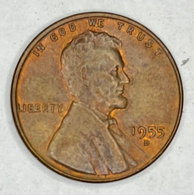 1955 D Lincoln Wheat Cent Penny