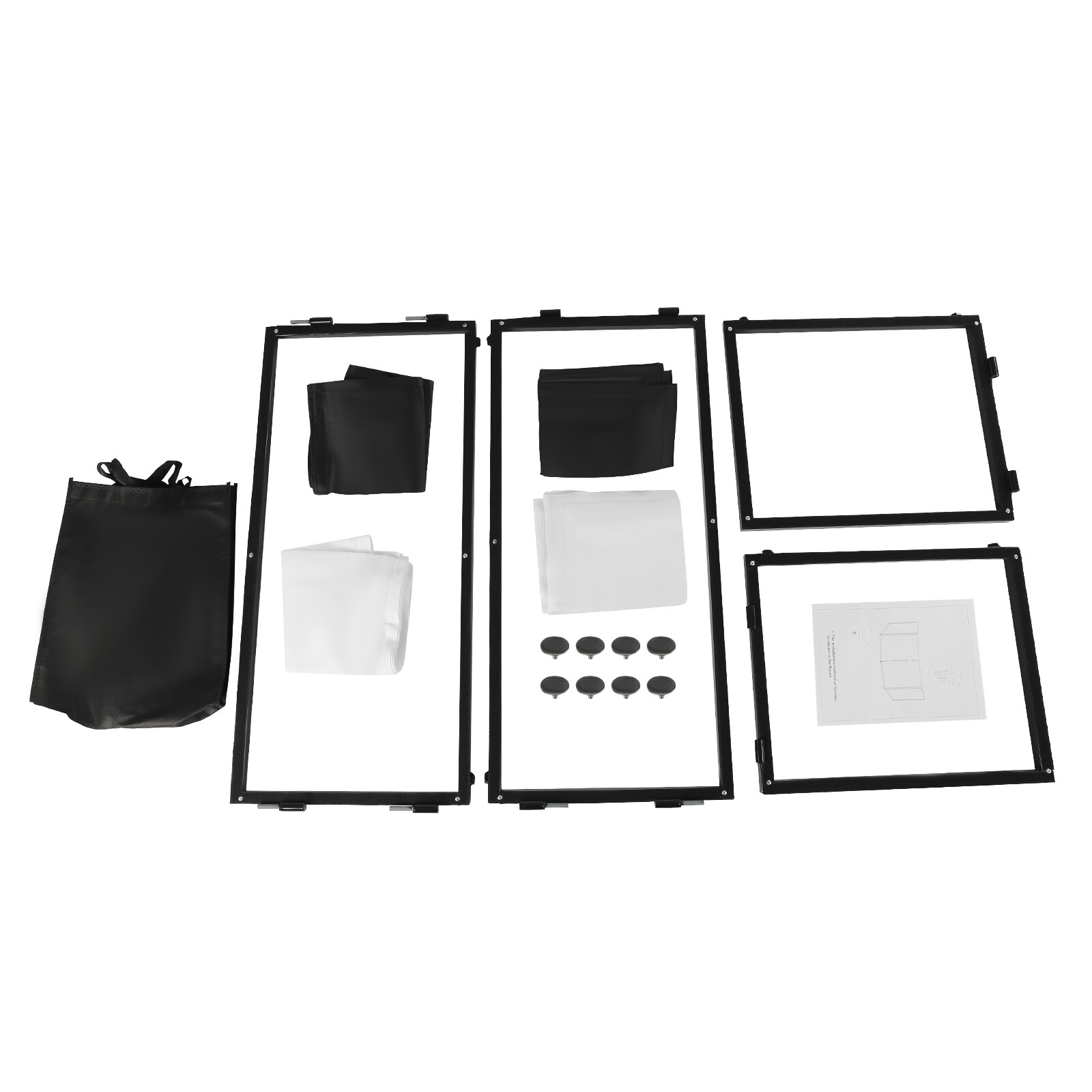 Portable Event Facade 4 Sections Tabletop DJ Booth Foldable Cover Screen NEW
